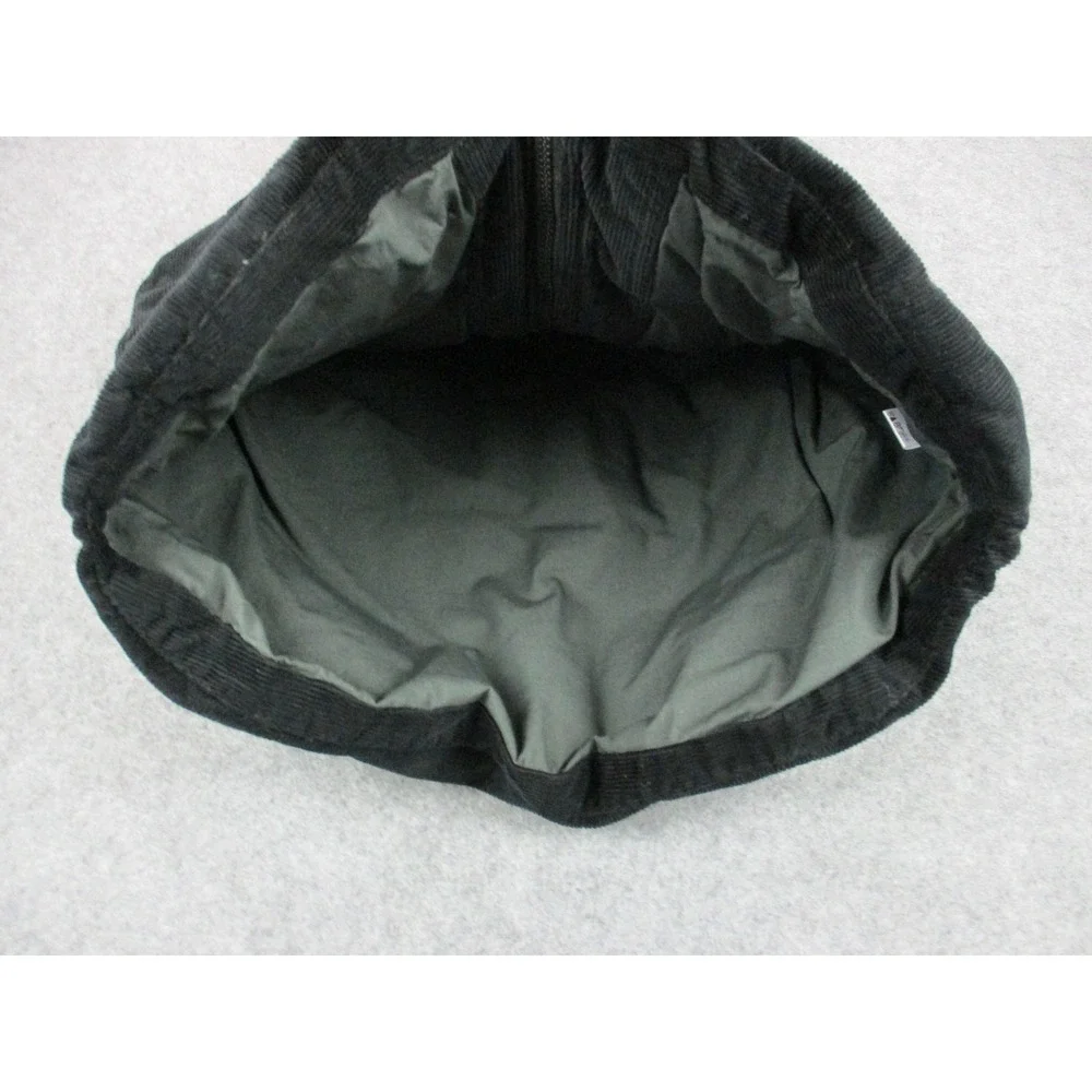 Undefeated Vest Mens Extra Small Black Corduroy Puffer Embroidered Insulated